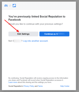 FB Edit Settings